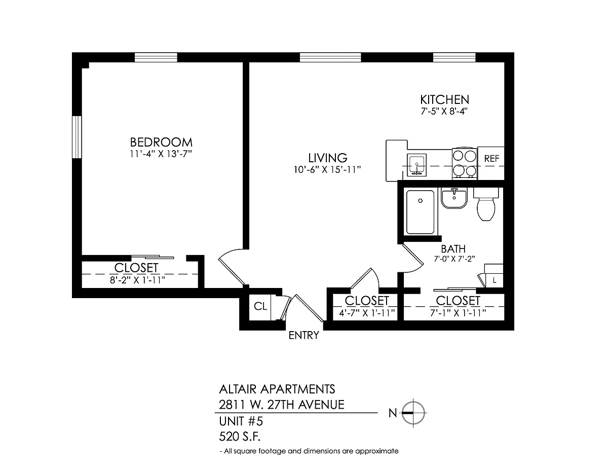 Floor plan 1 Bedroom
