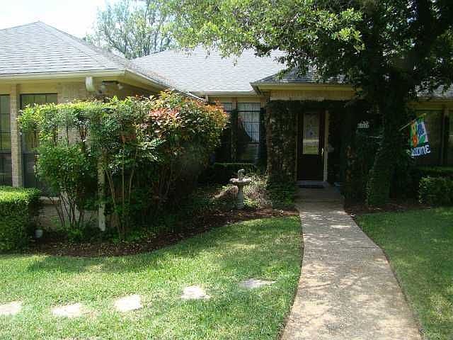 Shaded front entry