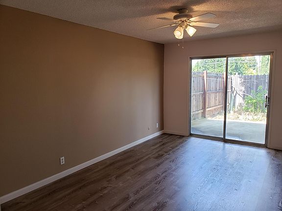 Master bedroom to back patio.