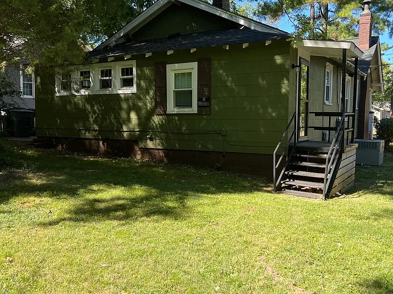 Back view of the home where your side entry is located.