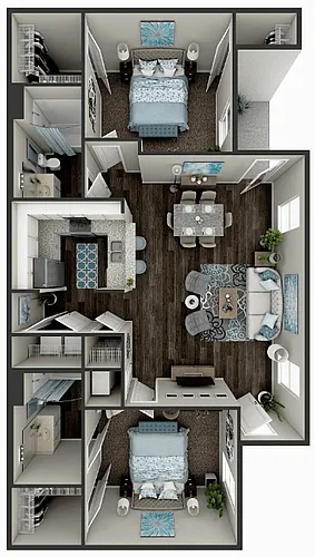Floor plan 2 Bedroom