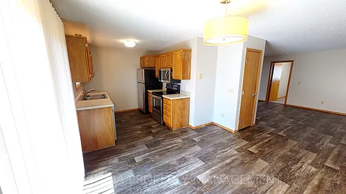 Floor plan 3 Bedroom 1 and One Half Bath