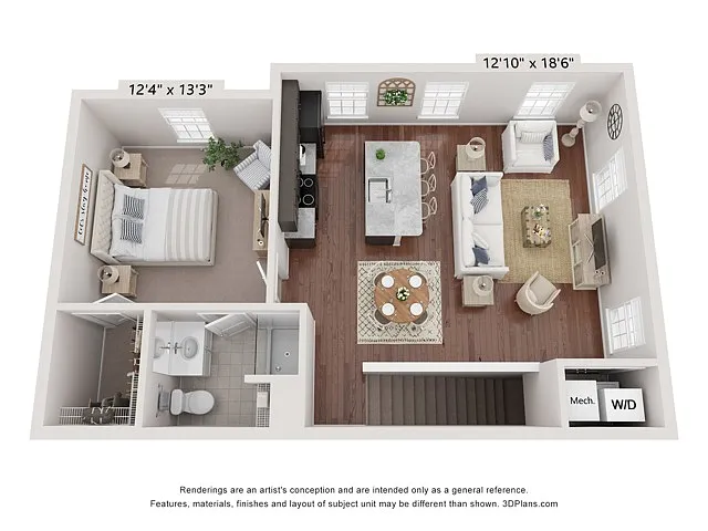 Floor plan Bentley Flat