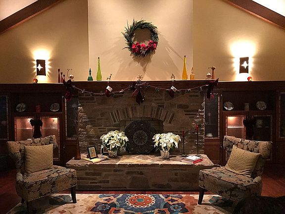 Upstairs living area