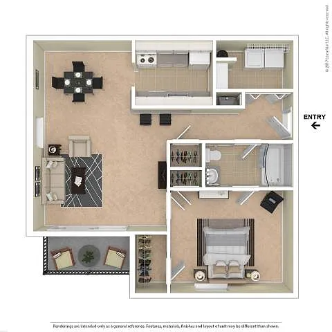 Floor plan One Bedroom