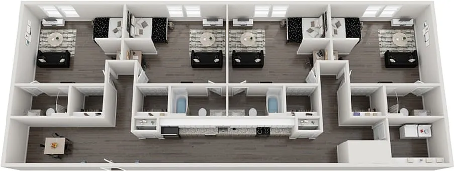 Floor plan 4BR/4BA- Premium