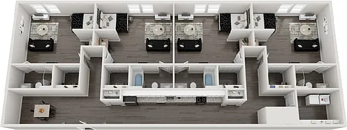 Floor plan 4BR/4BA- Premium