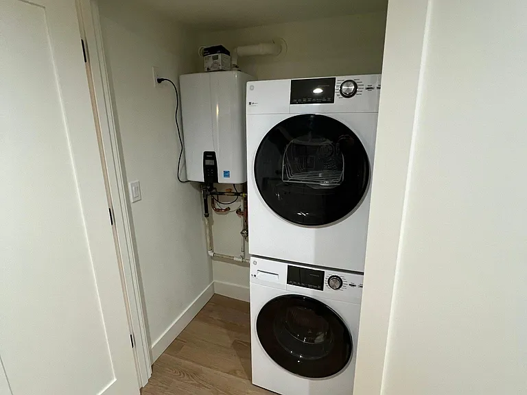 Brand new washer/dryer and on-demand hot water