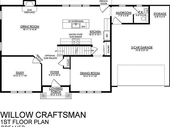 Willow Craftsman Premier Series - 1st Floor