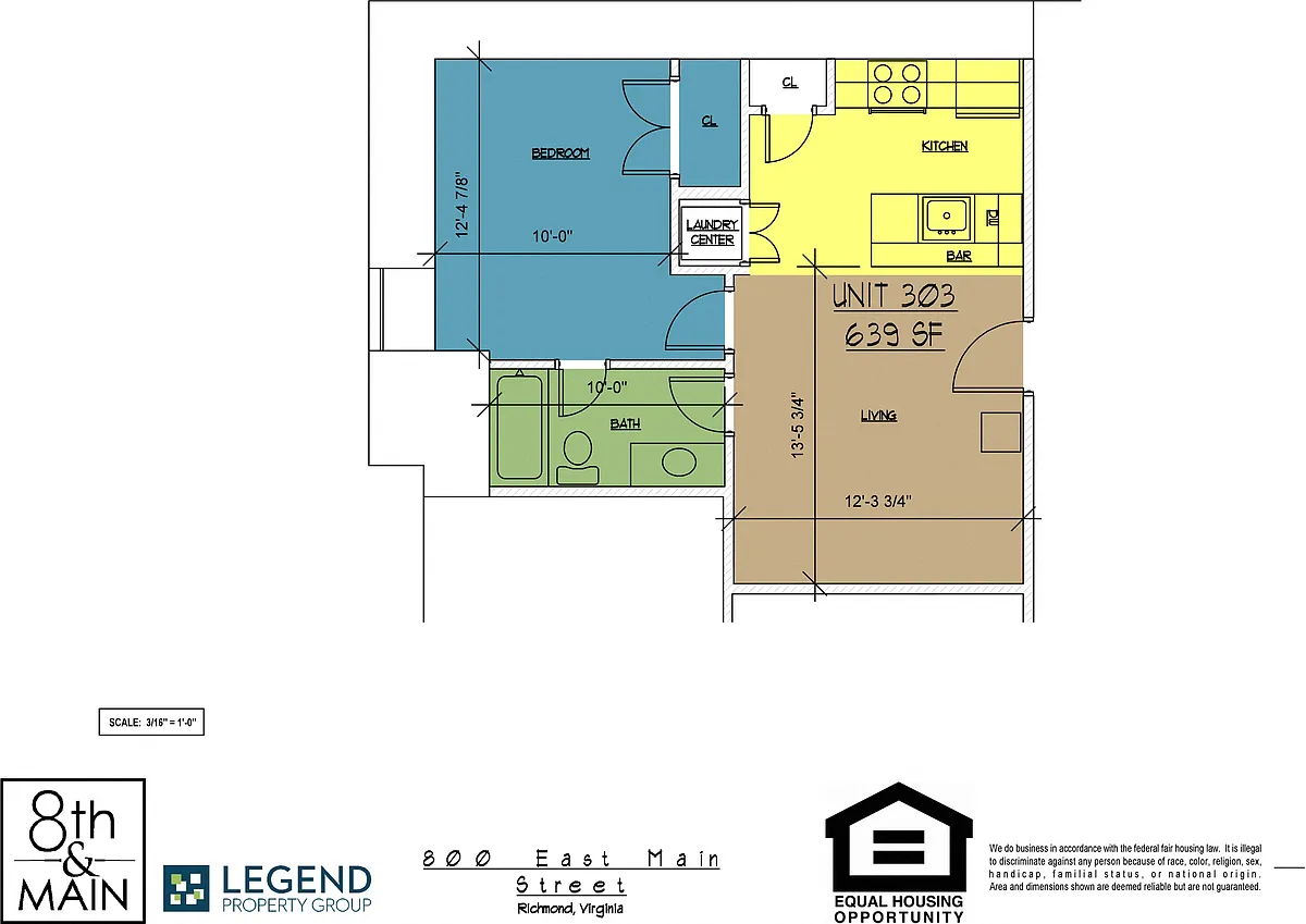 Floor plan 8th and Main 303