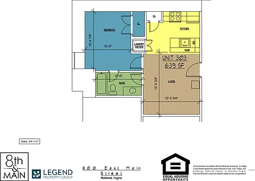 Floor plan 8th and Main 303