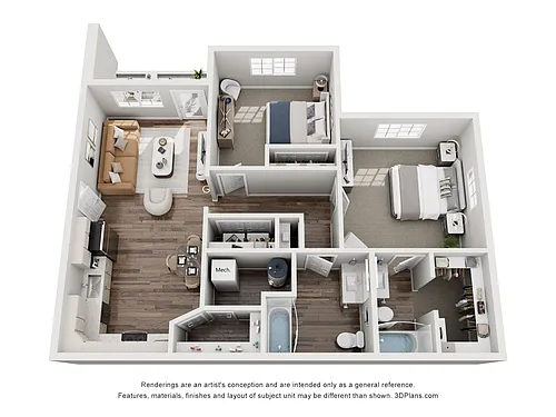Floor plan 2X2