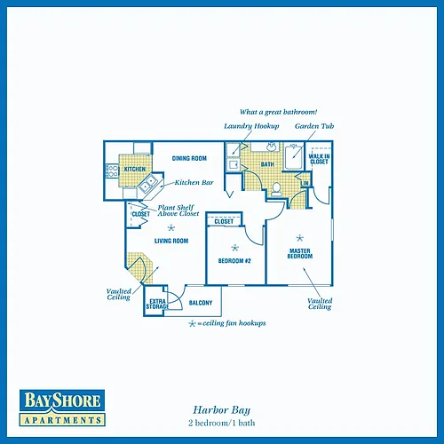 Floor plan E Harbor Bay 2.1 Up