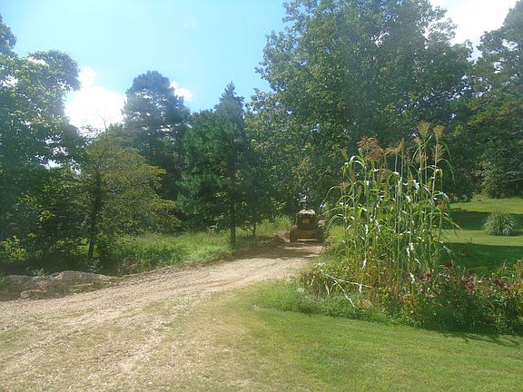 County road being graded.