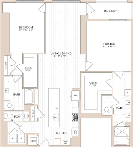 Floor plan B3a