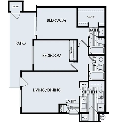 Floor plan Creekside Village Plan 2A