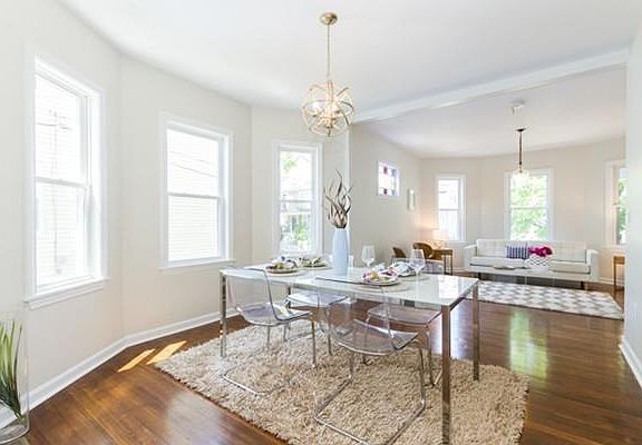 Bright dining area