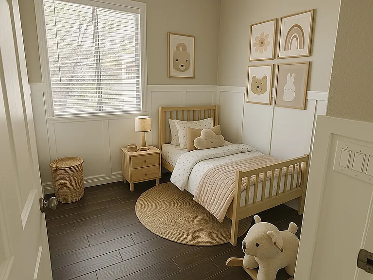 Room has been virtually staged to show potential.