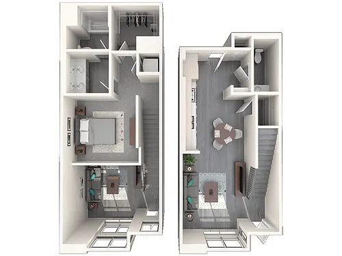 Floor plan Vive Luxe A8 - Townhome Moonlight