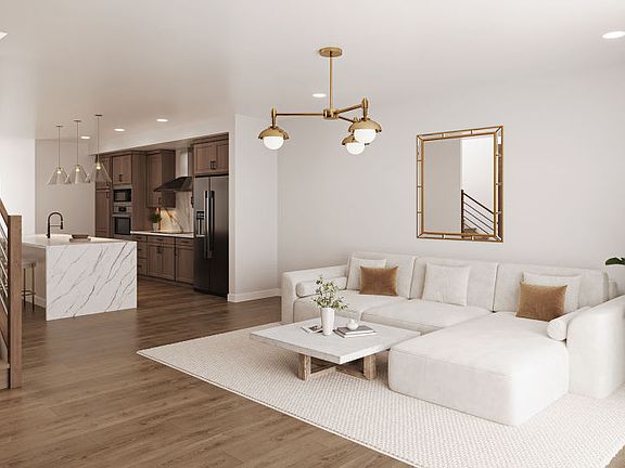 Open-concept main living space