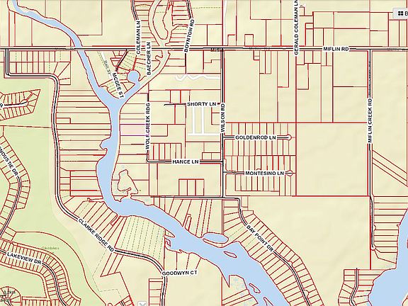 Lot is shaded in lt pink