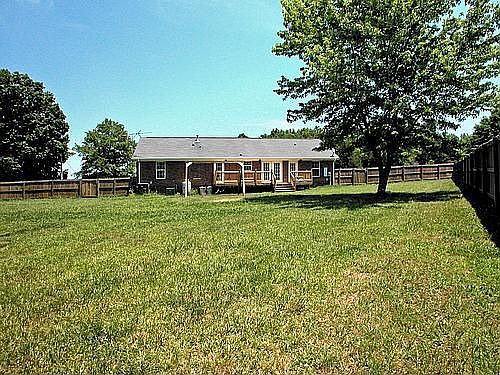 Fully fenced backyard