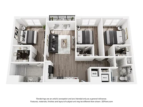 Floor plan 3 Bedrooms