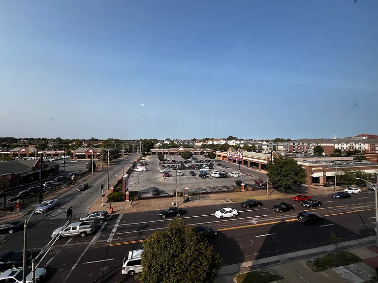 Here is the view to the north from the main room of Apt. 501.