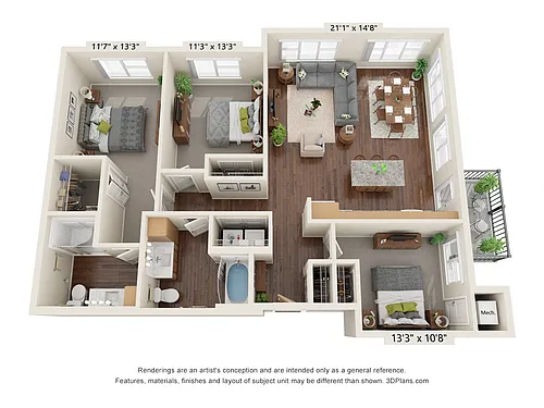 Floor plan 3C