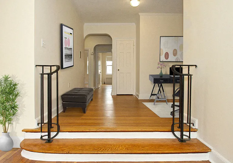 Foyer Auburn Harris Courtyard Brookline MA Apartments