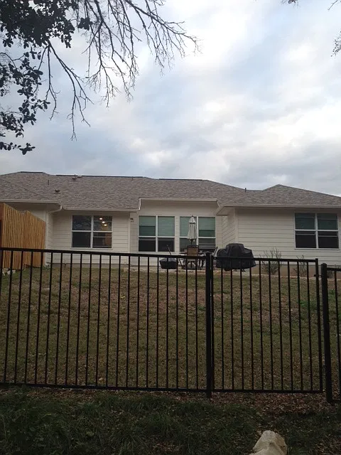 Iron Fence Back Yard