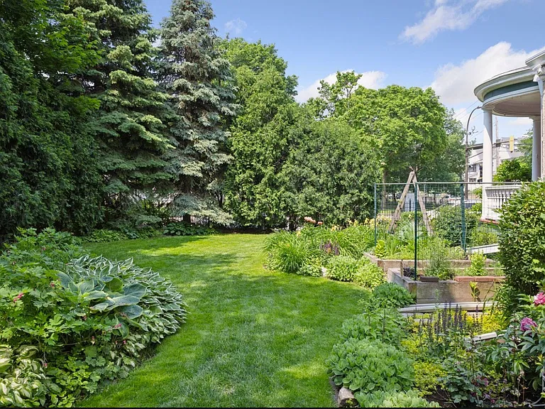 One final view of the back gardens, "forest," and planters. All fully fenced in, shared space.