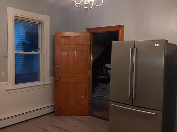 Back entrance and refrigerator