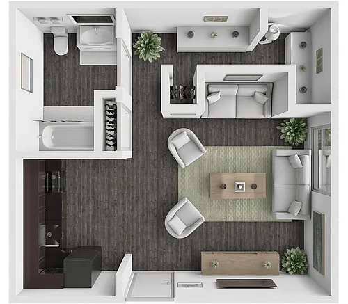 Floor plan Studio
