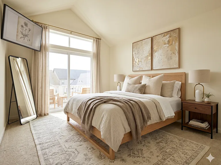 Master Bed with Balcony