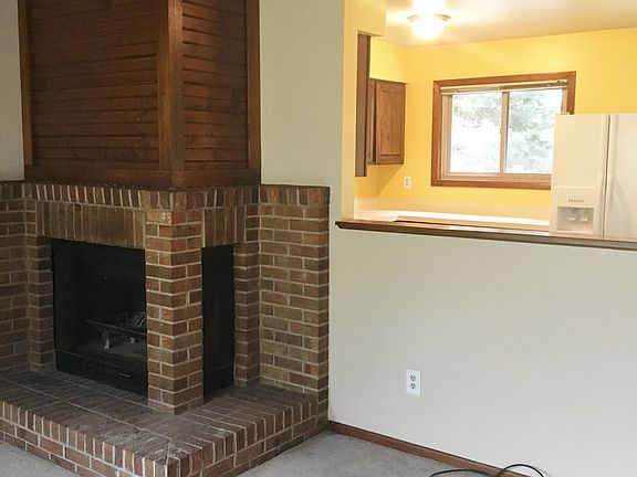 Woodburning fp in living room