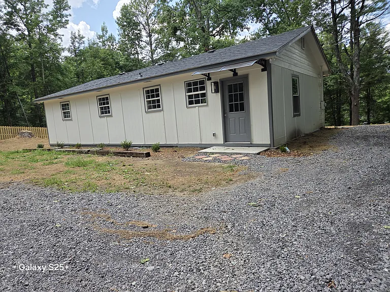 Back of home. Ample parking