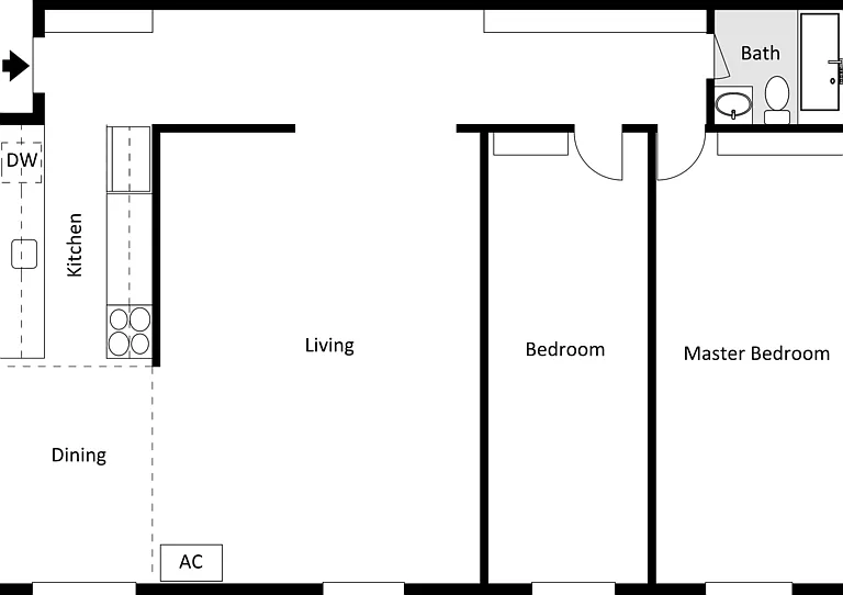 2 Br Apt