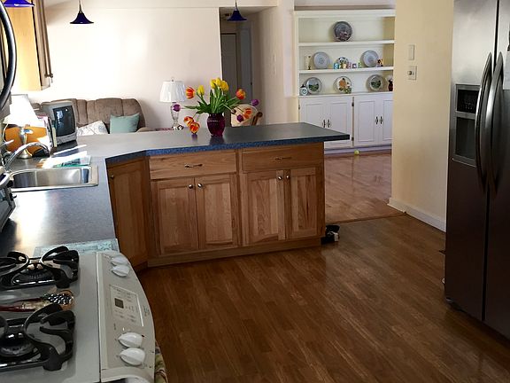 Open kitchen to living room