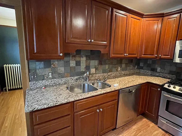 Plenty of counter top space. The cabinets you see have kitchen supplies inside PROVIDED