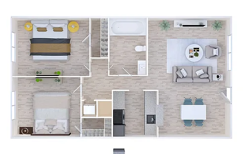 Floor plan 2X1-A