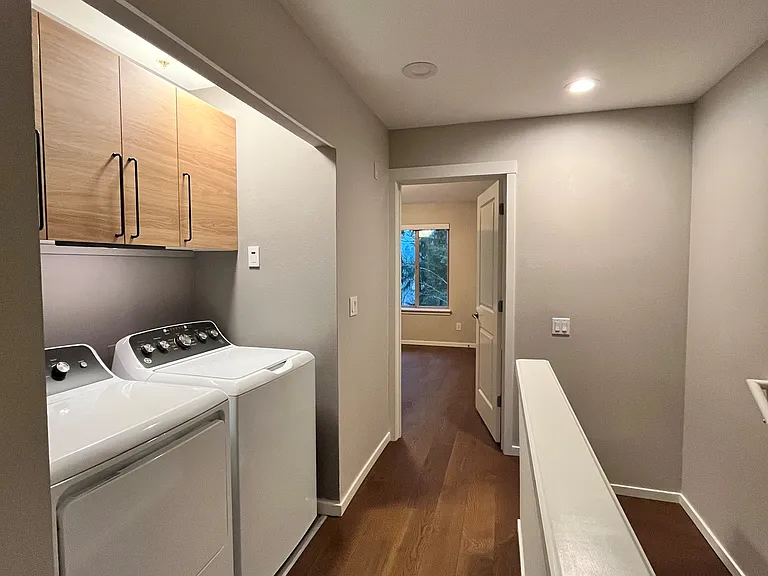 newly updated laundry area; washer and dryer purchased in 2024