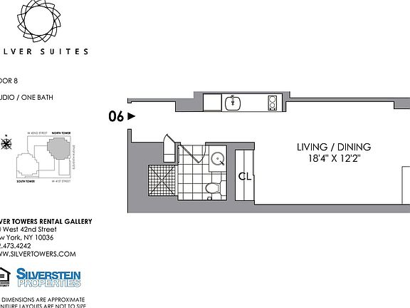 2nd image of 600 W 42nd St #806