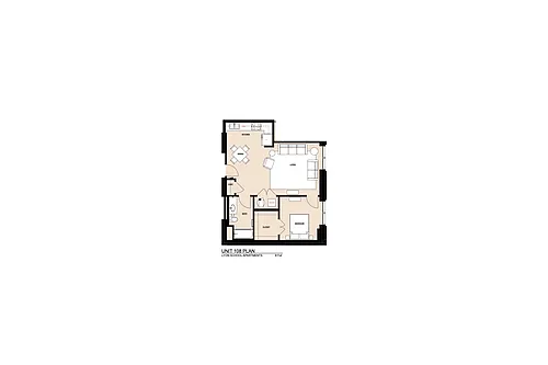 Floor plan 1st Floor Apartment - 108