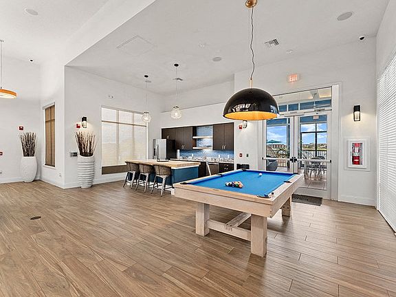 Clubhouse includes an entertainment kitchen and billiards