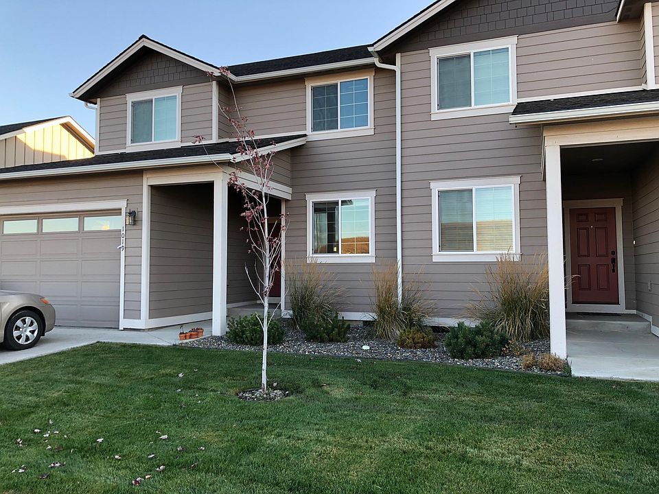 front with two car garage