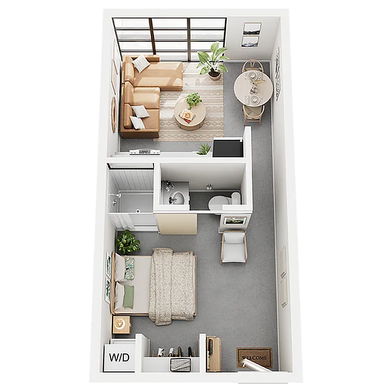 Floor plan One Bedroom