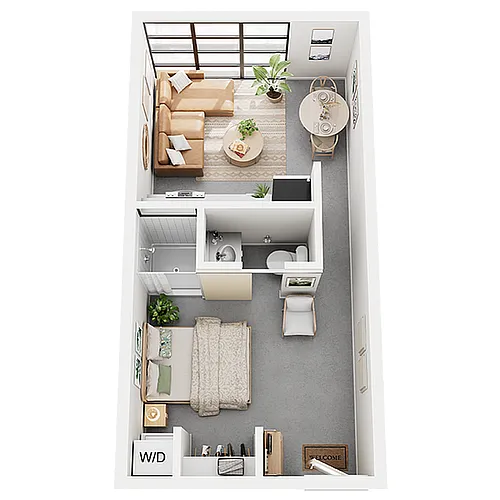 Floor plan One Bedroom