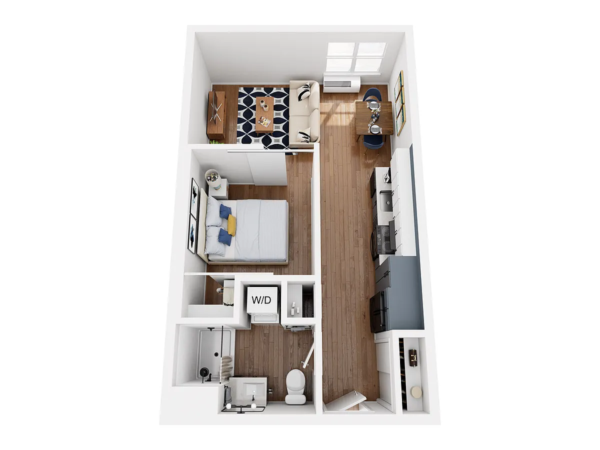 Floor plan Flex 1X1