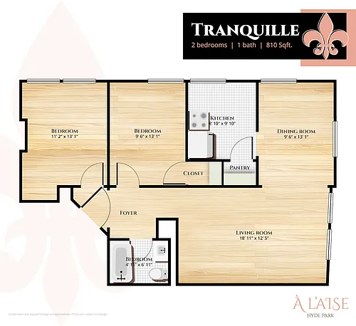 Floor plan Tranquille